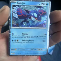 Pokemon Kyogre Cosmo Holo034/132 Me01: Mega Evolution Basic 150 HP - Image 1