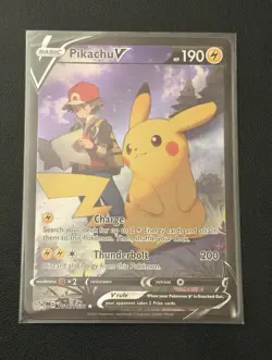 Pokemon TCG Pikachu V TG16/TG30 Lost Origin Trainer Gallery Holo Ultra Rare - Image 1