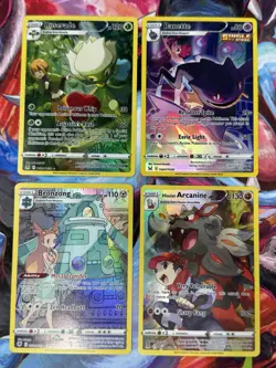 Pokemon TCG SWSH Trainer Gallery Lot Of 4 Roserade, Banette, Bronzong, Arcanine - Image 1