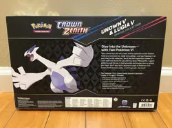 Pokemon TCG Crown Zenith Lugia V & Unown V Special Collection Box Sealed - Image 2