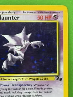 Haunter 6/62 - MP - Pokemon Fossil Unlimited - Holo Rare - Image 2
