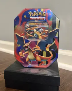 Pokemon Mega Charizard Y EX Tin (Pokemon TCG Sealed) - Image 1