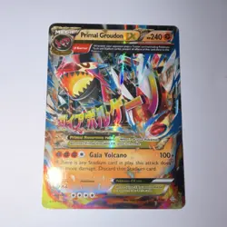 Pokemon Primal Groudon EX 86/160 XY - Primal Clash Ultra Rare Full Art Holo - Image 1