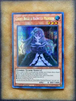 Yugioh Ghost Belle & Haunted Mansion MP22-EN258 Secret Rare 1st Ed NM - Image 1
