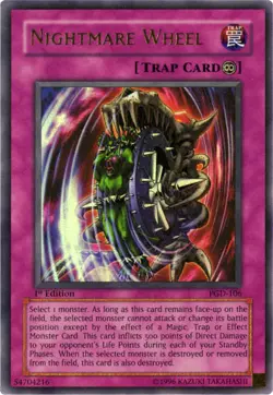 Nightmare Wheel PGD-106 - Ultra Rare - Near Mint 1st Edition YuGiOh! TCG - Image 1