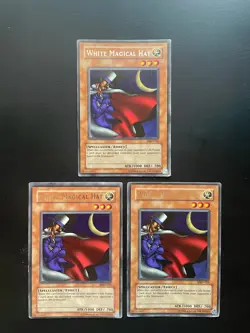 Yugioh White Magical Hat MRD-016 Rare Unlimited Edition HP X3 - Image 1
