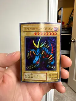 Tri-Horned Dragon P3-04 Super Rare Japanese YuGiOh - Image 1
