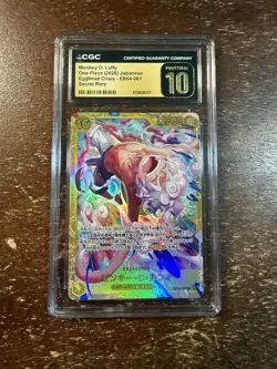 2026 ONE PIECE JPN EGGHEAD CRISIS SECRET RARE MONKEY D. LUFFY CGC 10 PRISTINE - Image 1