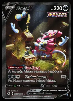 Hoopa V GG53/GG70 Ultra Rare Crown Zenith Galarian Gallery Pokemon Card - Image 1