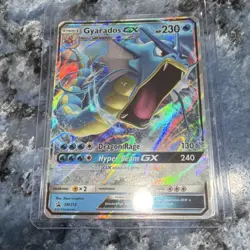 Gyarados GX SM212 SM: Full Art Promo Holo Pokemon TCG Card Dragon 230 HP - Image 1