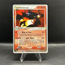 Typhlosion ex 99/100 ex Sandstorm Holo Rare Vintage Pokemon Card - Image 1