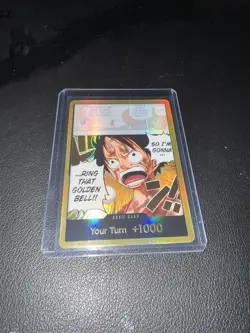 One Piece CG - DON!! Card (Luffy) (Gold) - Adventure on Kami's Island OP15-EB04 - Image 1