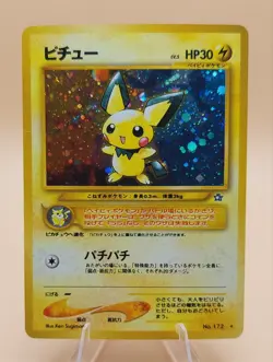 Pichu Japanese Neo Genesis Holo Rare No. 172 Pokemon Card - 2000 - Image 1