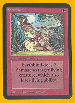 MTG EARTHBIND Alpha (OldManMTG 013-598) - Image 1
