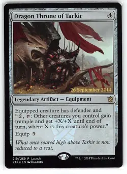 Dragon Throne of Tarkir *Launch Promo FOIL* Magic MtG x1 SP - Image 1