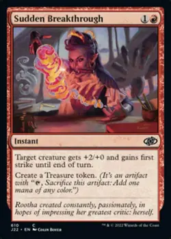 Sudden Breakthrough Light Play, English Magic the Gathering MTG Jumpstart 2022 - Image 1