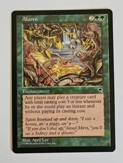 Aluren Tempest MTG English Rare Lightly Played Free Shipping Auction - Image 1