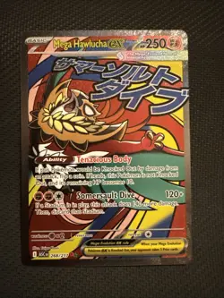 Mega Hawlucha ex 268/217 ME: Ascended Heroes Pokemon TCG Illustration Rare - Image 1