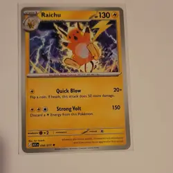 Pokemon Raichu 056/217 130 HP Stage 1 2026 Nintendo 150 Attack Pokemon TCG Card - Image 1