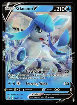 Glaceon V SWSH196 Holo Sword & Shield Promo Pokemon Card - Image 1