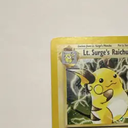 Pokemon Lt. Surge's Raichu 11/132 Gym Challenge Holo Rare Unlimited 80 HP - Image 2