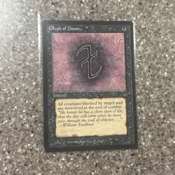 Glyph of Doom - Magic the Gathering MTG Legends English - Image 1