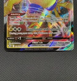 Pokemon TCG Regieleki Vmax 058/195 SWSH12: Silver Tempest Ultra Rare Near Mint - Image 4