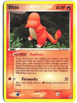 Ditto 61/113 Common Delta Species Pokemon - Image 1