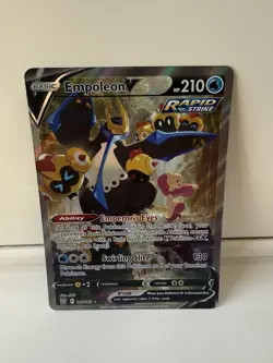 Pokemon Empoleon V Full Art Rapid Strike Ultra Rare Holo 146/163 Battle Styles - Image 1