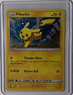 SM81 Pikachu 2017 Pokemon Shining Legends Holo Promo - Image 1