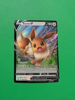 Pokemon TCG Eevee V SWSH065 Black Star Promo - Image 1