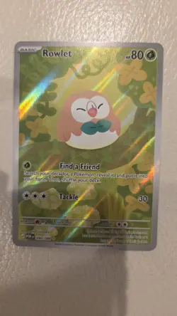 Pokemon TCG Rowlet Illustration Rare Perfect Order 090/088 Clean! - Image 1