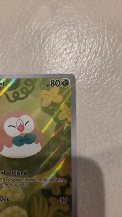Pokemon TCG Rowlet Illustration Rare Perfect Order 090/088 Clean! - Image 3
