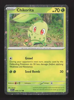 Chikorita 008/217 Cosmos Holo Common ME: Ascended Heroes Pokemon Near Mint - Image 1