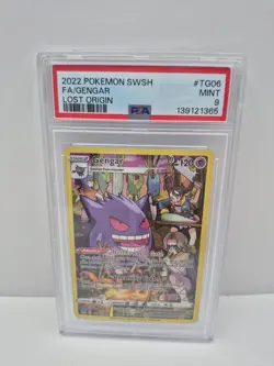 Gengar Ultra Rare SWSH11: Lost Origin Trainer Gallery TG06/TG30 PSA 9 Pokemon - Image 1