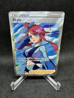 Skyla 072/072 Pokemon Shining Fates Ultra Rare Full Art Holo English - Image 1