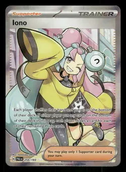 Pokemon Iono - Ultra Rare SV02: Paldea Evolved 254/193 NM Holo - Image 1