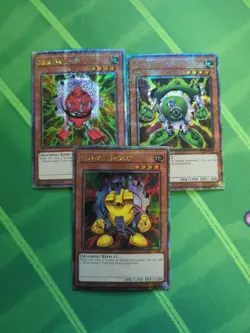 2024 YUGIOH MP24 QCR SECRET RARE RED / YELLOW / GREEN GADGET NM SET - Image 1