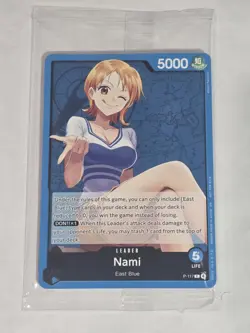 One Piece TCG! Nami P-117 Post-Errata Promo NM ENGLISH SEALED PACK - Image 1