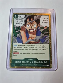One Piece TCG I Know You're Strong... OP13-040 Rare Event Near Mint English - Image 2