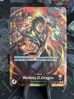 One Piece Monkey D Dragon OP07-001 Leader Alt Art 500 Years in the Future M/NM - Image 1