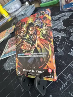 One Piece Monkey D Dragon OP07-001 Leader Alt Art 500 Years in the Future M/NM - Image 3
