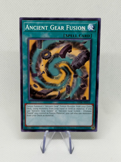 Ancient Gear Fusion LEDE-AE113 Common AE Near Mint YuGiOh Card - Image 1