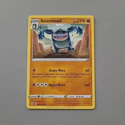 Pokemon TCG Card - Seismitoad 090/203 - Rare - Evolving Skies MP Non-Holo - Image 1