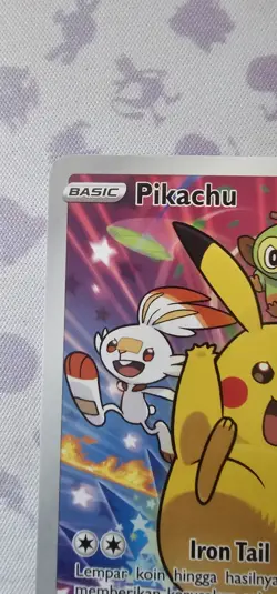 Pokemon Pikachu Card 016/S-p KFC Promo Full Art Indonesian - Image 5