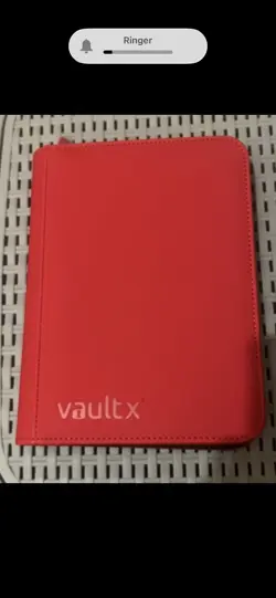 Vault X Premium 4-Pocket Exo-Tec® Zip Binder Album Red 20 Pages x 8 Card Holders - Image 1