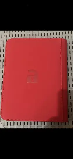 Vault X Premium 4-Pocket Exo-Tec® Zip Binder Album Red 20 Pages x 8 Card Holders - Image 2