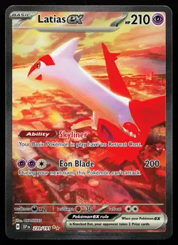 Latias ex 239/191 Holo Special Illustration Rare Surging Sparks Pokemon Card - Image 1