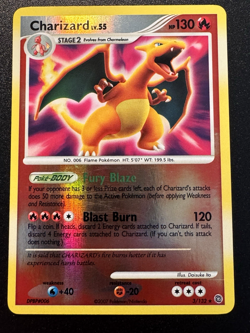 Charizard 3/132 D&P Secret Wonders Pokemon Card Reverse Holo Foil Rare LP - Image 1