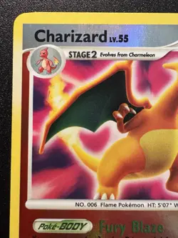 Charizard 3/132 D&P Secret Wonders Pokemon Card Reverse Holo Foil Rare LP - Image 3